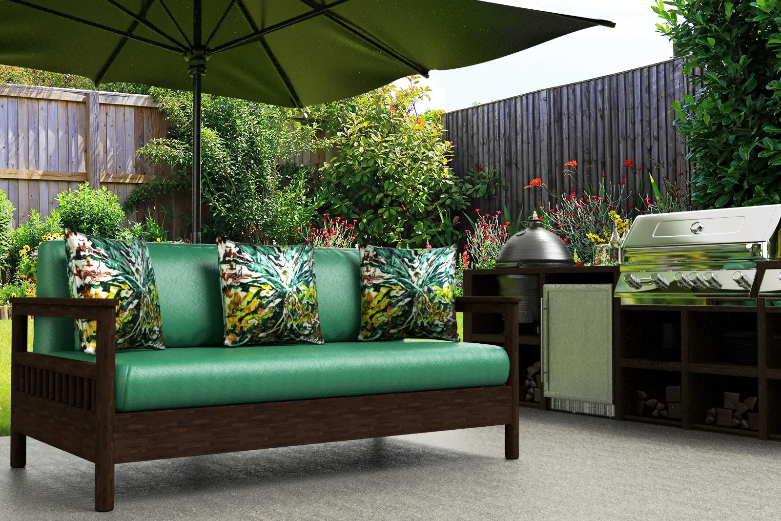 Gardener's Delight Throw Pillow - Image 3